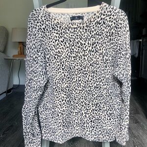 Volcom Over N Out Leopard Print Sweater